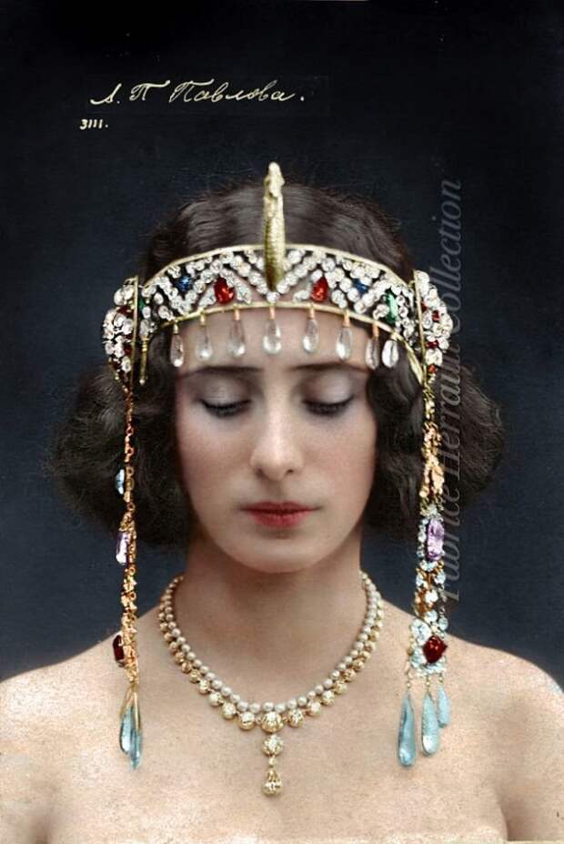Анна Павлова в балете «Дочь фараона», 1910 год архив, женщины, история, красота, россия, фото