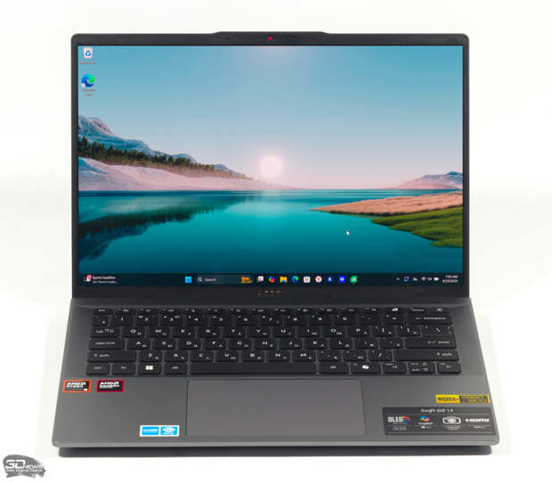 Обзор ноутбука Acer Swift Go 14 (SFG14-63-R7T4) с процессором Ryzen 9 8945HS и OLED-экраном