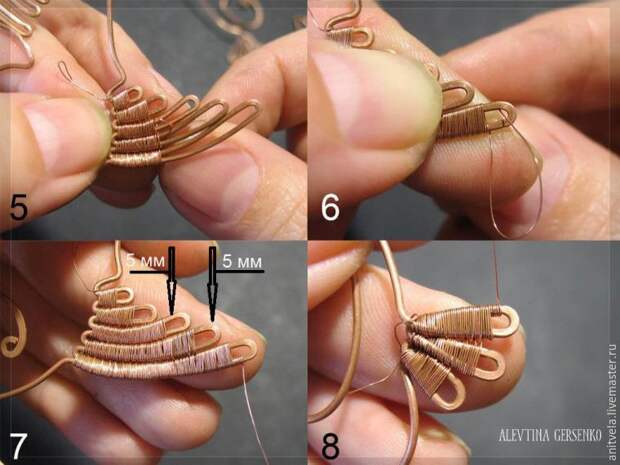 Мастер-класс: колье «Рыбы» в технике wire work