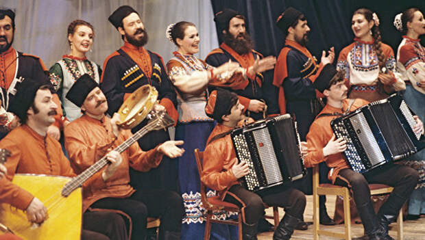 Кубанский казачий хор. Архивное фото