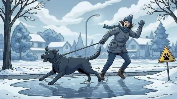 Кинолог Голубев рассказал, насколько гололедица опасна для прогулок собак