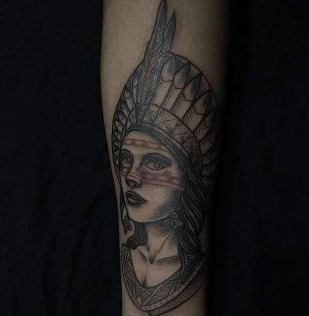 Индейский стиль татуировки