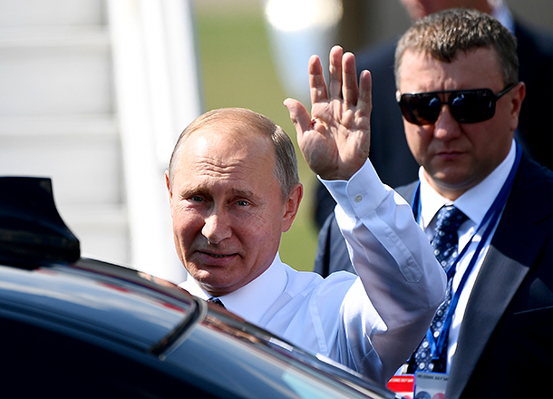 Владимир Путин пребывает в Хельсинки