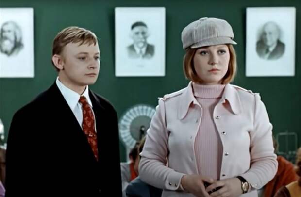 С Михаилом Кононовым в фильме «Большая перемена»