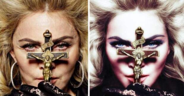 4. Мадонна глянец, голливуд, знаменитости, обложка журнала, фотошоп