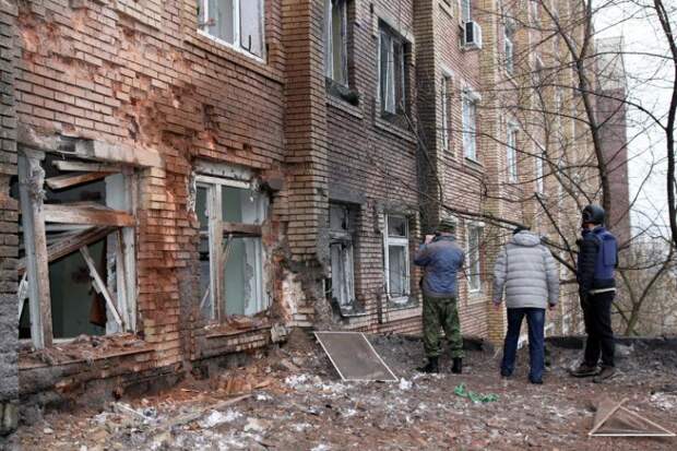 Последствия обстрелов ВСУ Разрушена больница Донецка