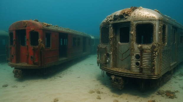 Вагон метро для крабов и рыб: почему Нью-Йорк утопил старые составы подземки?