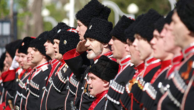 Парад Кубанского казачьего войска в Краснодаре. Архивное фото