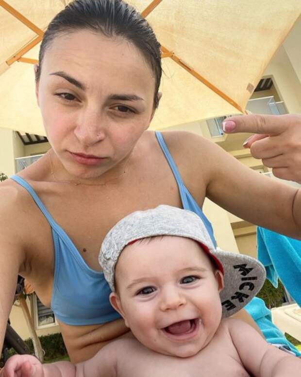 Илона Гвоздева с сыном