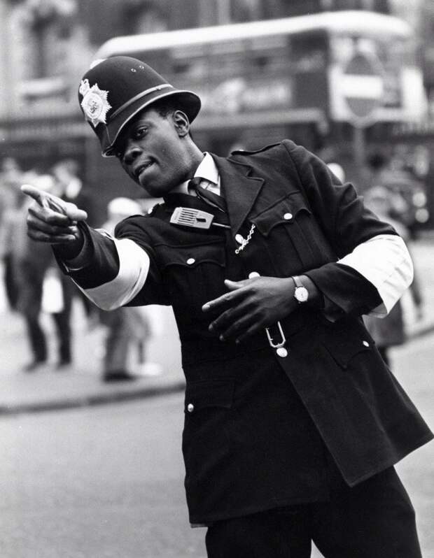 Констебль Норвелл Робертс, первый чернокожий в лондонской полиции, 1968 год, Великобритания интересные фото, история