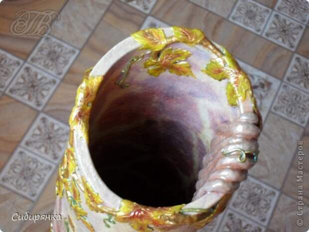 Добрый день, Страна Мастеров!!! Как и обещала, покажу некоторые промежуточные фотографии процесса изготовления напольной вазы с африканскими мотивами. . Фото 25
