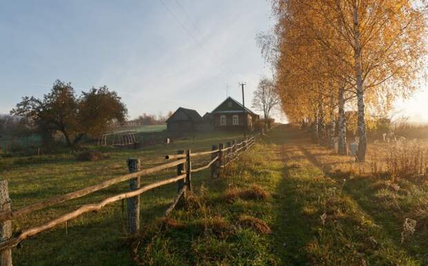 Осень в деревне Осень, Деревня, Природа, Красота, Фотография, Длиннопост