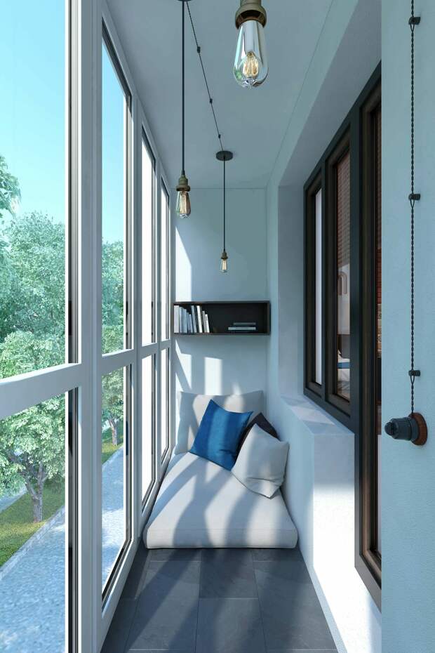Крутые идеи для маленьких и узких балконов