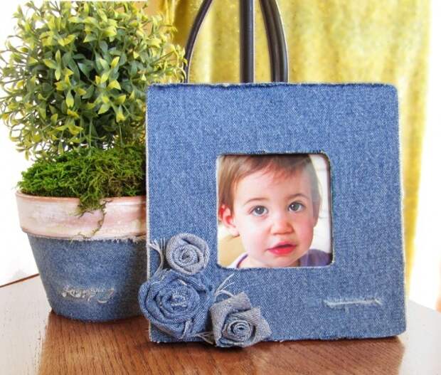 Как сделать цветы из старых джинсов — 5 идей