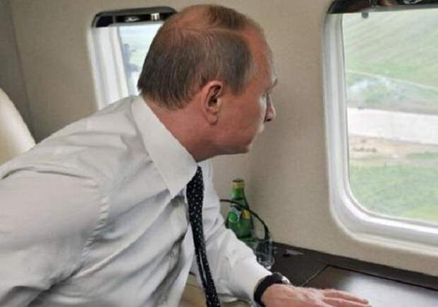 Путин летит над Сирией под прикрытием 