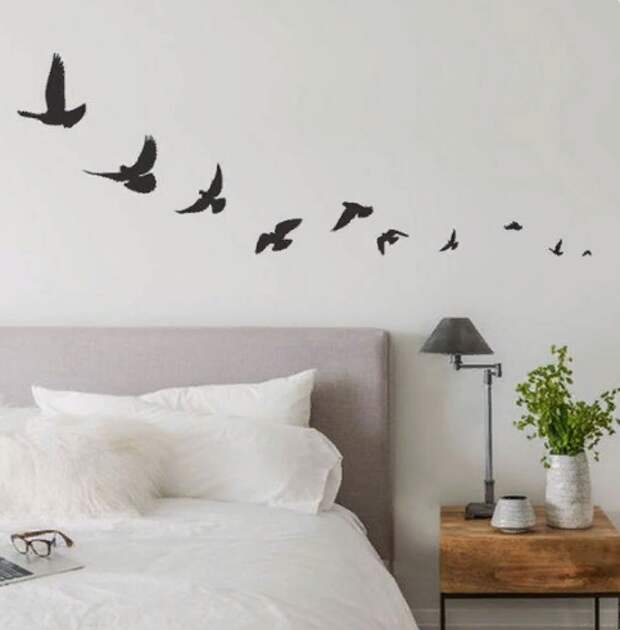 птицы как украшение стены