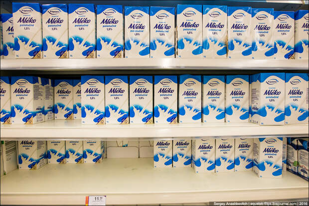 Удивительные цены на продукты в супермаркете Праги