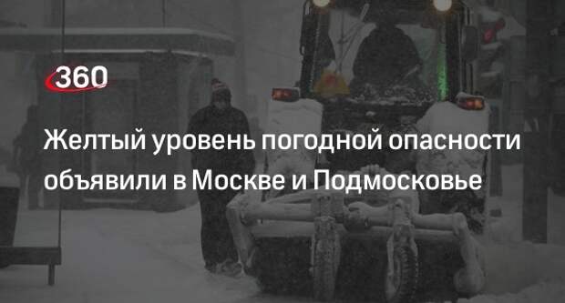 Гидрометцентр объявил в Москве и области желтый уровень погодной опасности