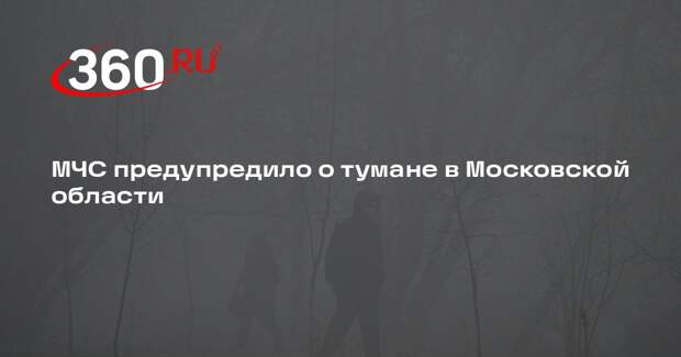 МЧС: в Московской области ожидается туман с видимостью 100-500 метров