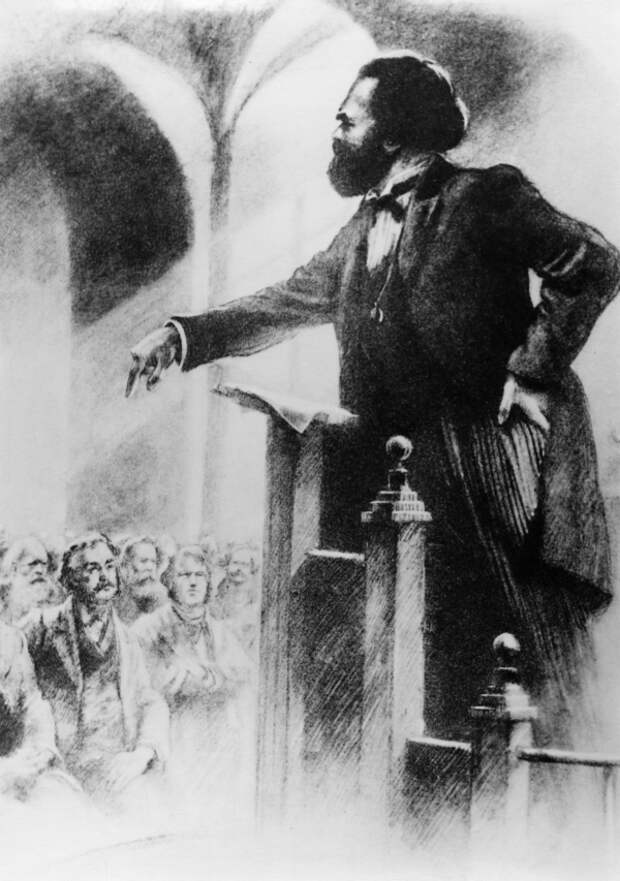 Выступление перед соратниками. 1883 год.