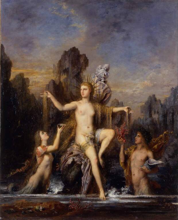Гюстав Моро - Рождение Венеры из морской пены, 1866г