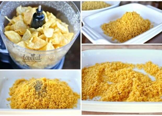 Куриные пальчики в картофельных чипсах