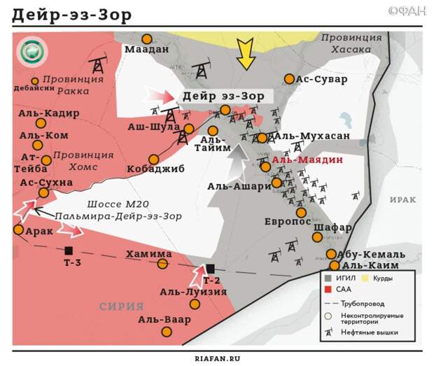 Сирия и ВКС РФ против ИГ: Дейр эз-Зор должен стать могилой для джихадистов с паспортами РФ