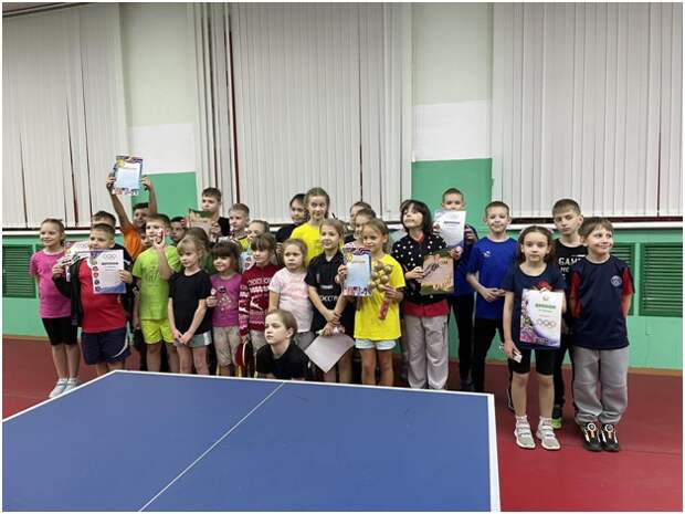 Рождественский турнир по настольному теннису.