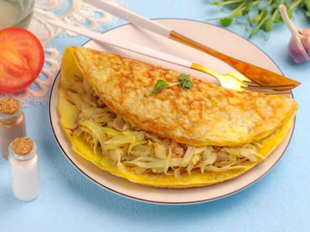 Овсяноблин с капустой