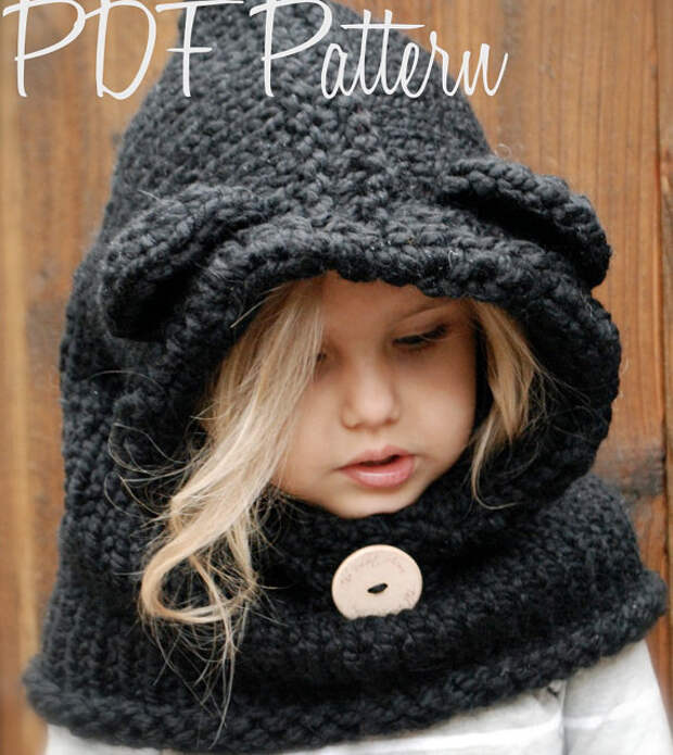 KNITTING PATTERN - Burton Bear Cowl (6/9 month - 12/18 month - Toddler - Child - Adult sizes)