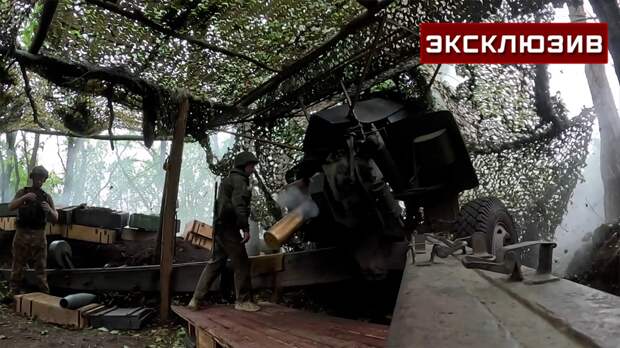 Расчет М-46 поразил укрепления ВСУ на Красноармейском направлении