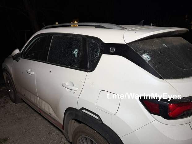 Последствия прилета ударного БПЛА в Буденовском районе Донецка сегодня вечером https://t.me/webmoney_dn/318229