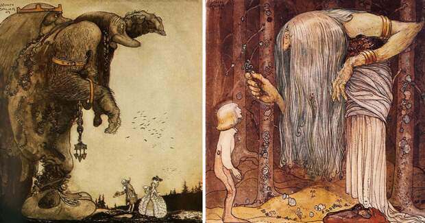40 сказочных иллюстраций столетней давности от волшебника Йона Бауэра