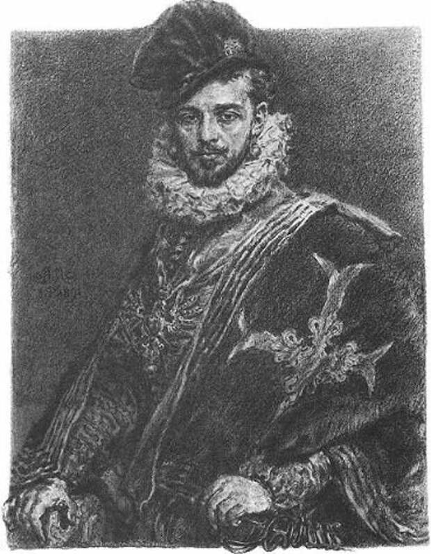 Король Польши Хенрик Валезы (Генрих Валуа) худ. Ян Матейко