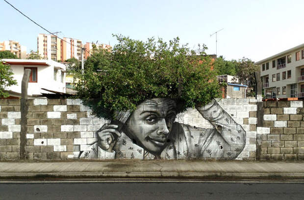 10. граффити, искусство, природа, стрит-арт, улица