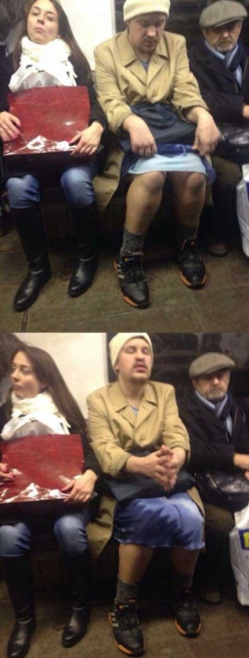 чудики из общественного транспорта, мода метро