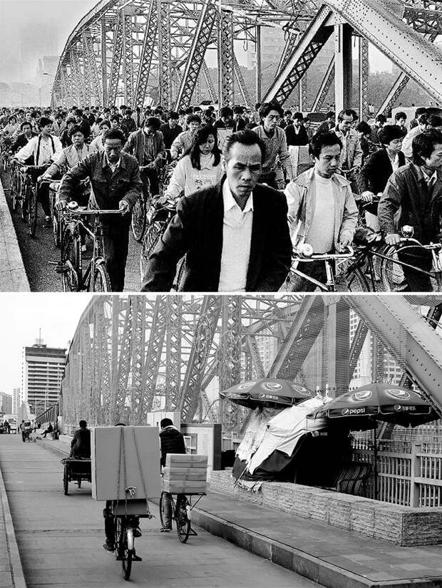 Гуанчжоу, 1980 год и 2016 год китай, сейчас, тогда