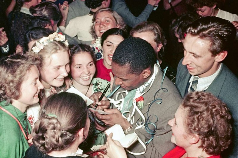 Всемирный фестиваль молодёжи 1957 года в Москве в фотографиях Всемирный фестиваль молодёжи 1957 года в Москве в фотографиях СССР., Фестиваль, молодёжь, фото