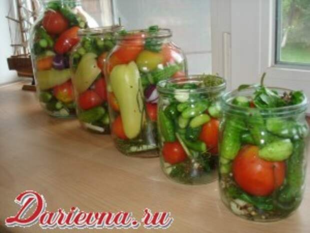 овощное ассорти на зиму