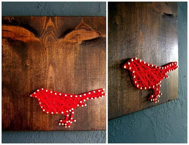 Nine Red String Art1