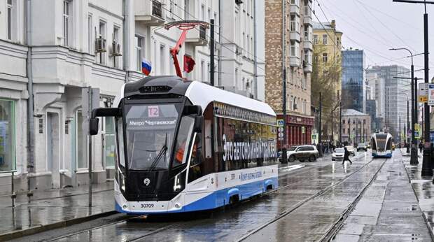 Собянин открыл самый протяженный в мире трамвайный диаметр
