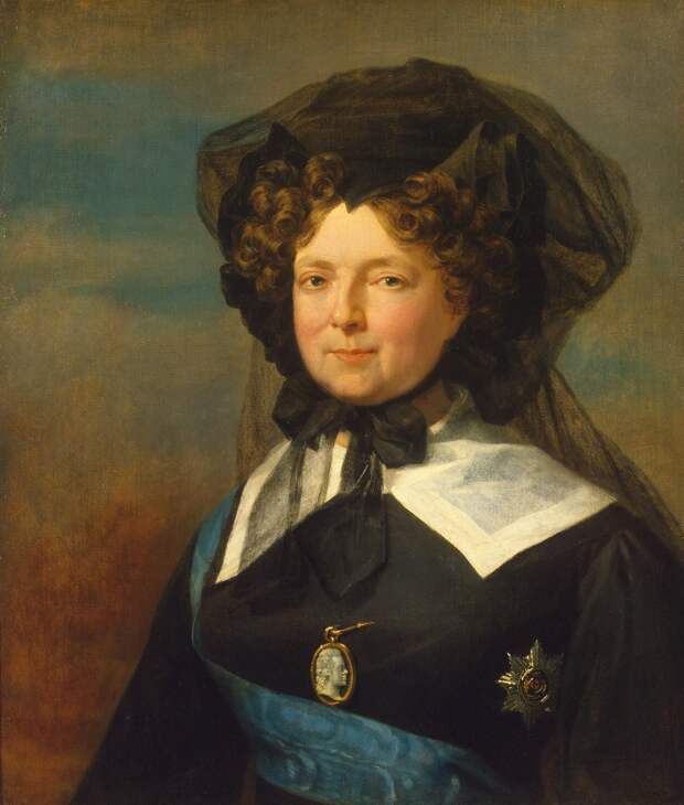 Доу, Джордж. 1781-1829 Портрет императрицы Марии Федоровны в трауре
