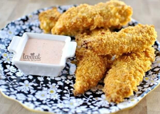 Куриные пальчики в картофельных чипсах