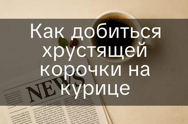 Как добиться хрустящей корочки на курице 103 Как добиться хрустящей корочки на курице