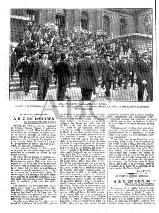 Газета ABC от 27 июля 1914 года.