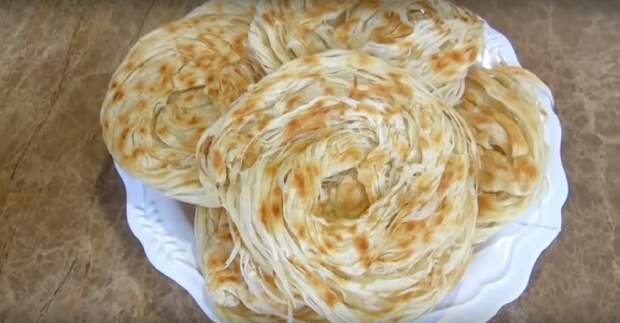 слоеные лепешки