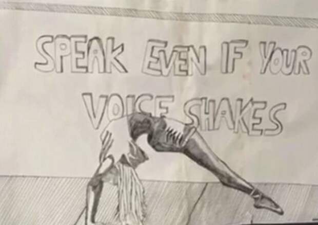 Перед самоубийством школьница оставила рисунок, на котором было написано "Говори, даже если голос дрожит" австралия, девочка, история, мир, модель, самоубийство, троллинг