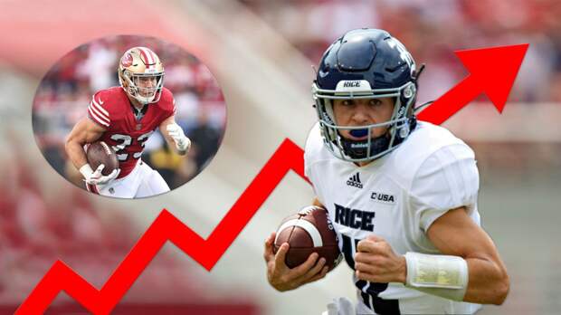 Luke McCaffrey Christian Brother Rice Nebraska Position Switch NFL Draft