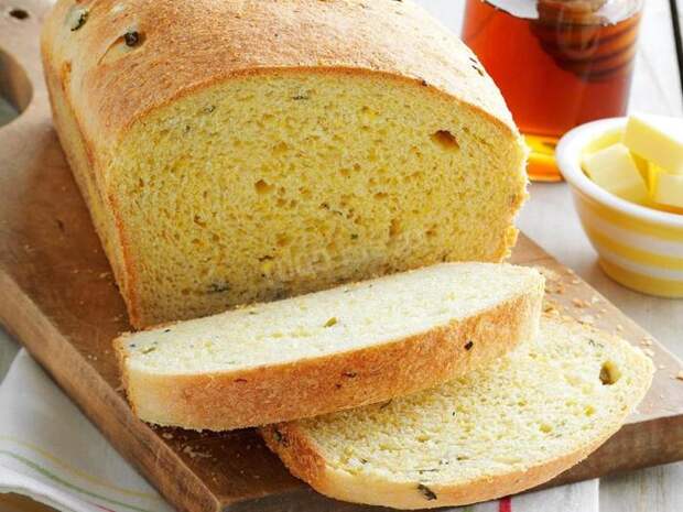 Кукурузный хлеб. \ Фото: 1000.menu.