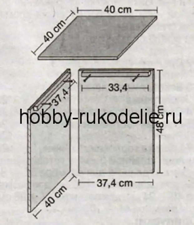 Схема пуфика своими руками